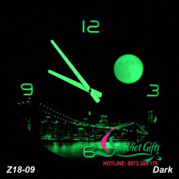Đồng hồ treo tường Dạ Quang - NEW YORK AT NIGHT